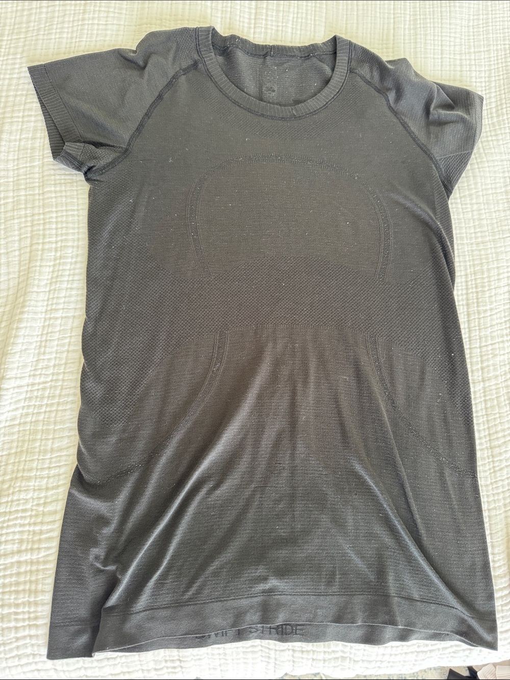 lululemon athletica Black Short Sleeve Performance Top